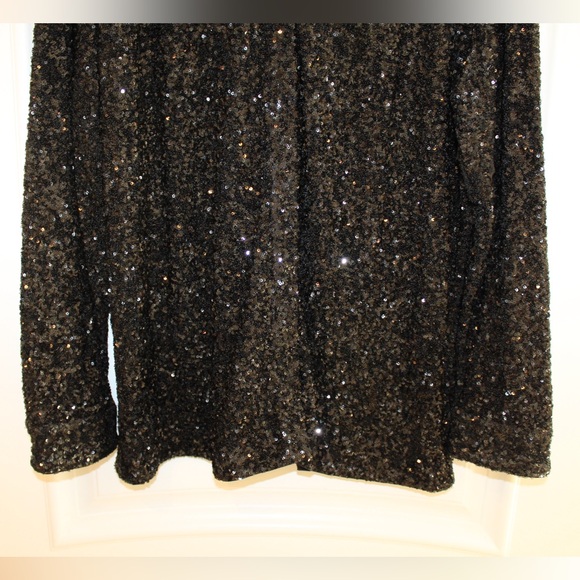Express black sequins shirt (women’s XL) - Picture 4 of 10